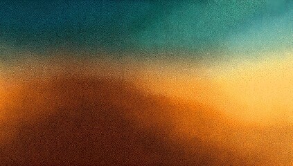Fototapete - 
Abstract gradient background with a grainy texture, soft orange and teal colors, a grainy noise effect, a grain filter, a grain texture, a grainy gradient,