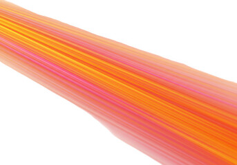 Poster - Streaks of orange and pink blend together in a smooth gradient, isolated on transparent background