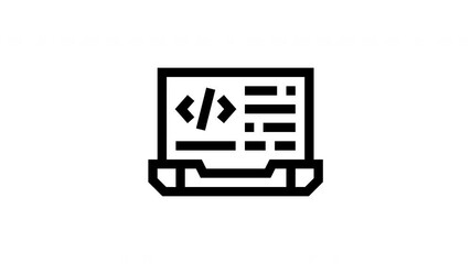 code minimalist line animation