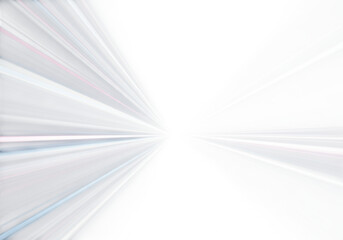 Poster - Abstract white background with blurred lines conveys a sense of speed and motion