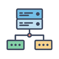 Poster - Network Diagram Illustrating Data Server Connectivity to Outlets