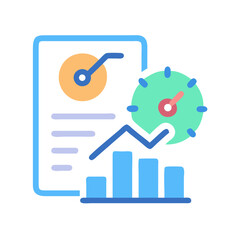 Poster - Business Performance Monitoring Dashboard with Charts and Indicators