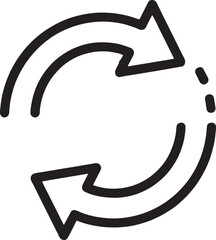 Poster - Clean and simple black and white line art icon design versatile for various digital and print applications