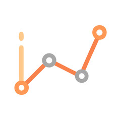 Poster - Simple stock market graph illustration on black background