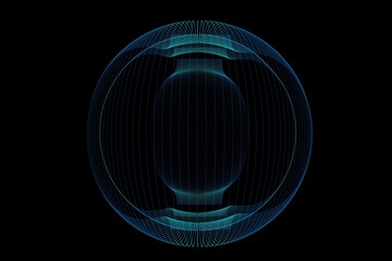 Poster - Futuristic black background