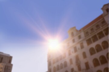 Poster - Building against sunny sky