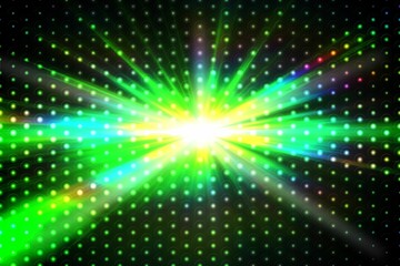 Poster - Digitally generated disco light background