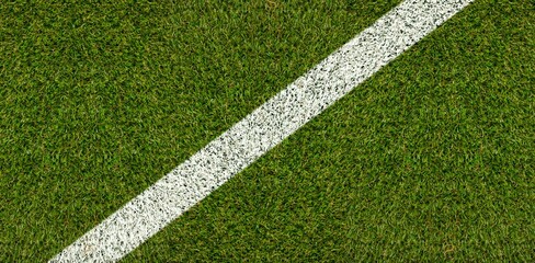 Poster - Green square and white line transversal