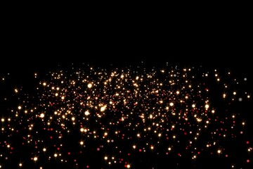 Poster - Red and gold glittering light