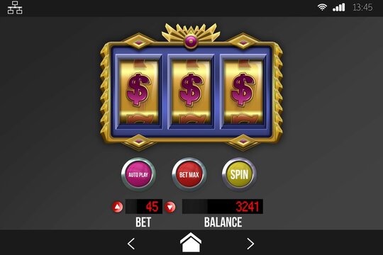 Slot Machine on mobile display