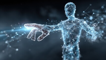 Abstract digital human form