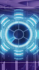 Poster - Animation of diagrams, scope scanning and data processing over server room