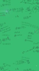 Poster - Animation of digital data processing over green background