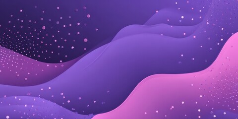 Fototapete - Lilac gradient flowing waves with spheres, use for abstract design or wallpaper