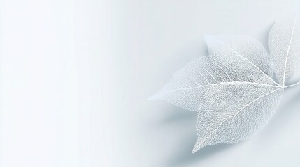Poster - delicate, translucent leaves against a muted background.
