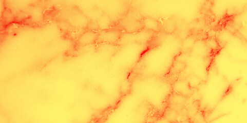 Poster - Horizontal soft orange marble texture background, soft and polished yellow marble ink, Swirling yellow and orange marble pattern with golden trim.