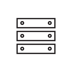 Poster - data storage icon outline editable stroke eps