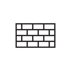 Poster - wall firewall icon vector eps outline stroke editable