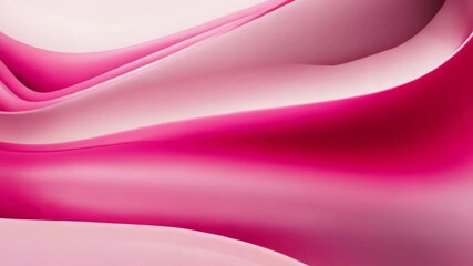 Poster - A soft pink abstract background with flowing waves and a smooth gradient texture