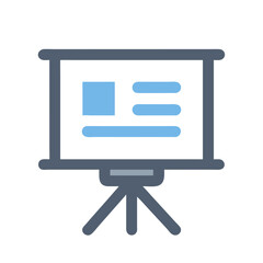 Poster - Presentation Board with Data Visualization, for Business Meetings