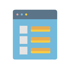 Aufkleber - Minimalist style web page or interface concept design illustration