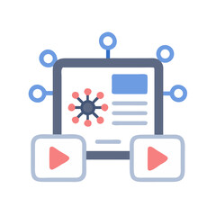 Poster - Digital marketing presentation and video content management platform icon