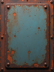 Aufkleber - wide panoramic web banner old rusty metal background space design easily placed