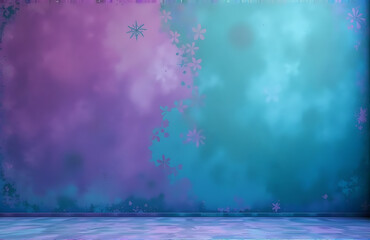 Aufkleber - purple blue green abstract background provides versatile canvas design gradient toned wall adds unique textured