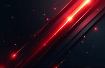 Aufkleber - modern design uses black fiery red gradient geometric shapes diagonal lines glow effects create visual