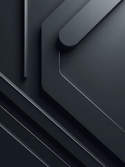 Aufkleber - modern design features dark gray silver geometric pattern shadows gradients effect minimalist