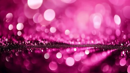 Fototapete - Elegant shimmering bokeh effect creates a mesmerizing pink motion background for creative designs and projects, Shimmering bokeh pink motion background