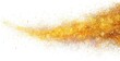 © Endang - Abstract gold dust trail, shimmering and dispersed across a white background, dense in the center, fading to sparse edges