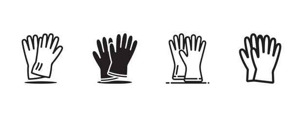 Poster - Set of isolated hands vector illustration with human fingers and palm gesture