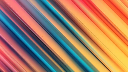 Poster - Vibrant abstract background with diagonal colorful lines creating a dynamic visual effect