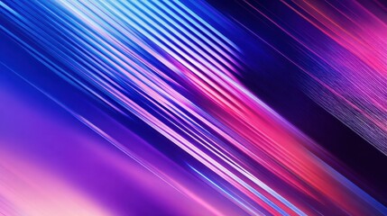 Poster - Abstract vibrant streaks of blue and pink light creating a dynamic visual effect