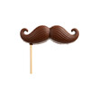© chalindu - Classic handlebar mustache cutout on a stick