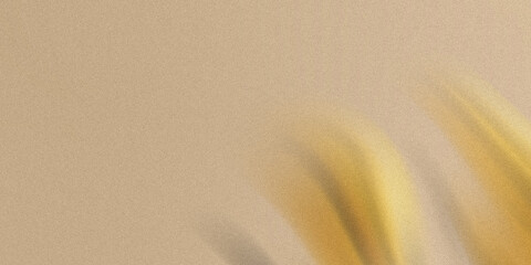 Poster - A textured beige background with blurred plant shadows creates a soft, abstract pattern on the surface