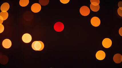 Poster - Abstract Dark Red bokeh brown background wallpaper with glowing orange light, smooth texture, modern design pattern, droplets, ai