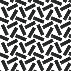 Poster - Seamless pattern with keyboards. Tech computer gadget background texture