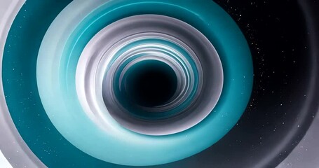 Wall Mural - abstract swirling vortex with shades of blue and black, creating a sense of depth and mystery