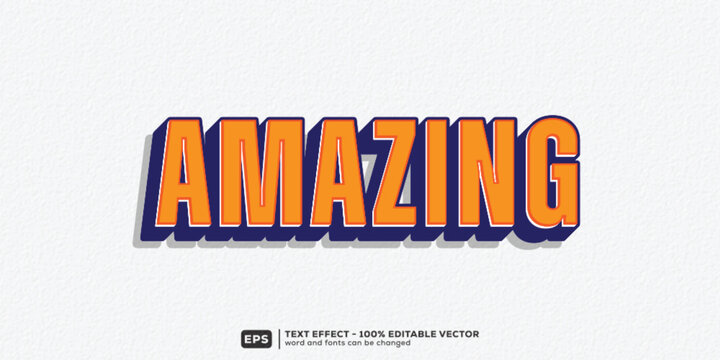 Amazing 3D Cartoon Editable Text Effect | Premium Font Template