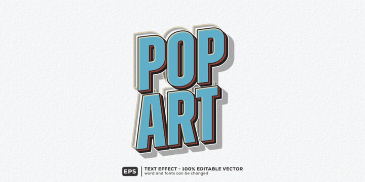 Pop Art 3D Cartoon Editable Text Effect | Premium Font Template