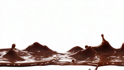 Poster - A close-up shot of a liquid splash on a white surface