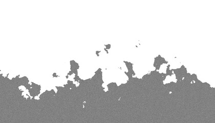 Aufkleber - Glitch distorted grunge layer . Noise destroyed texture . Trendy defect error shapes . Overlay grunge texture . Distressed effect . Abstract shapes with dissolve