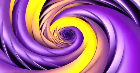 Wall Mural - swirling abstract vortex of purple and yellow hues creating a dynamic illusion of depth
