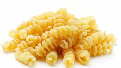 Poster - A pile of pasta noodles on a white surface