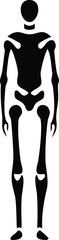 Poster - Sleek human limb silhouette design representing anatomy and movement concept