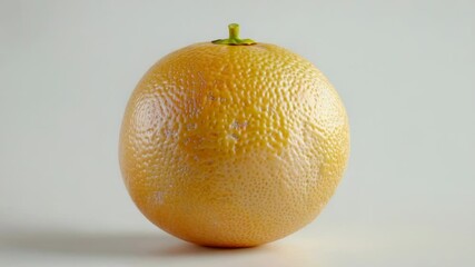 Poster - A bright orange slice on a clean white background