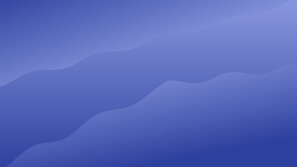 Poster - Blue Gradient with Wavy Lines – Abstract Background for Calm Design and Visual Flow