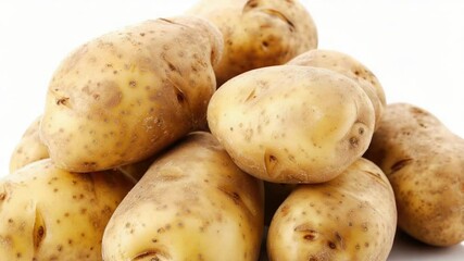 Aufkleber - A pile of potatoes stacked on top of each other, ready for use or display
